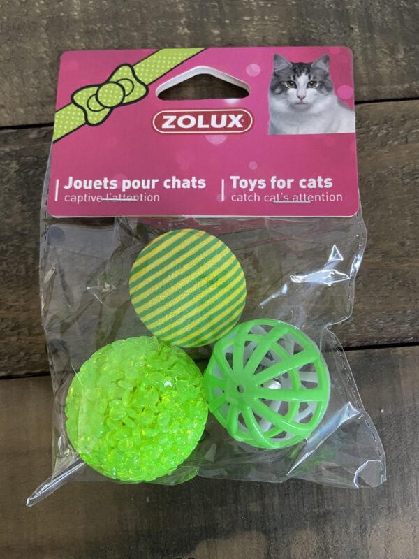 Jouet 3 balles amusantes pour chat