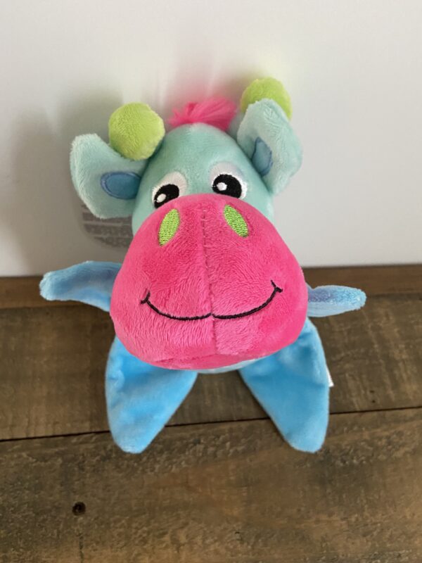 Jouet peluche vache original pour chien 01